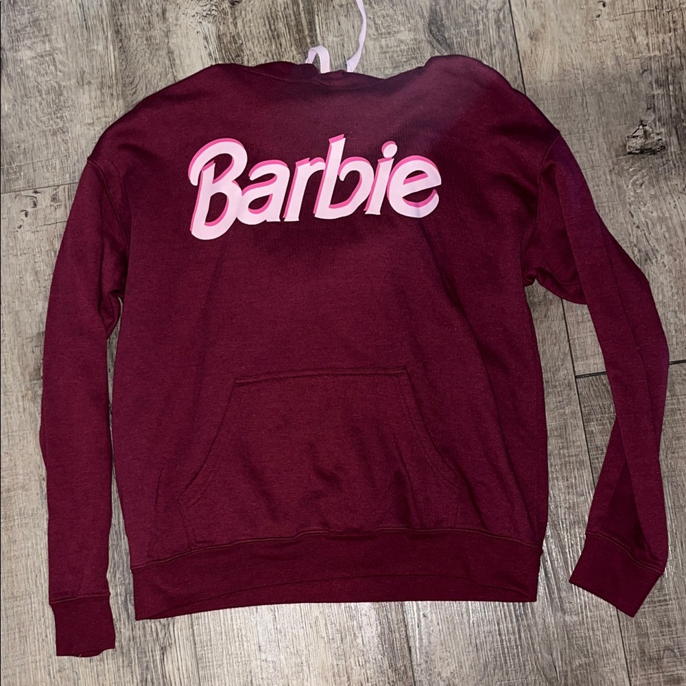 Barbie Women's Maroon Crew Neck Sweater